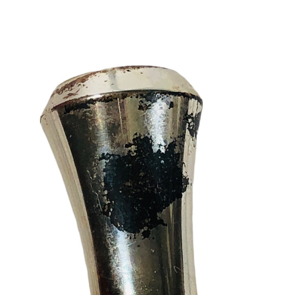 Vintage WMF Ikora MCM Brushed Metal Coated Ceramic Coffee Pot Creamer Silver - Picture 12 of 12